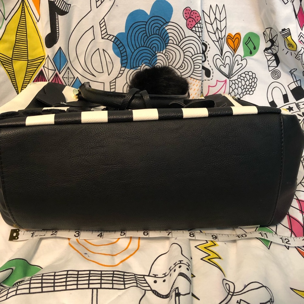 Betsey Johnson black and white tote.